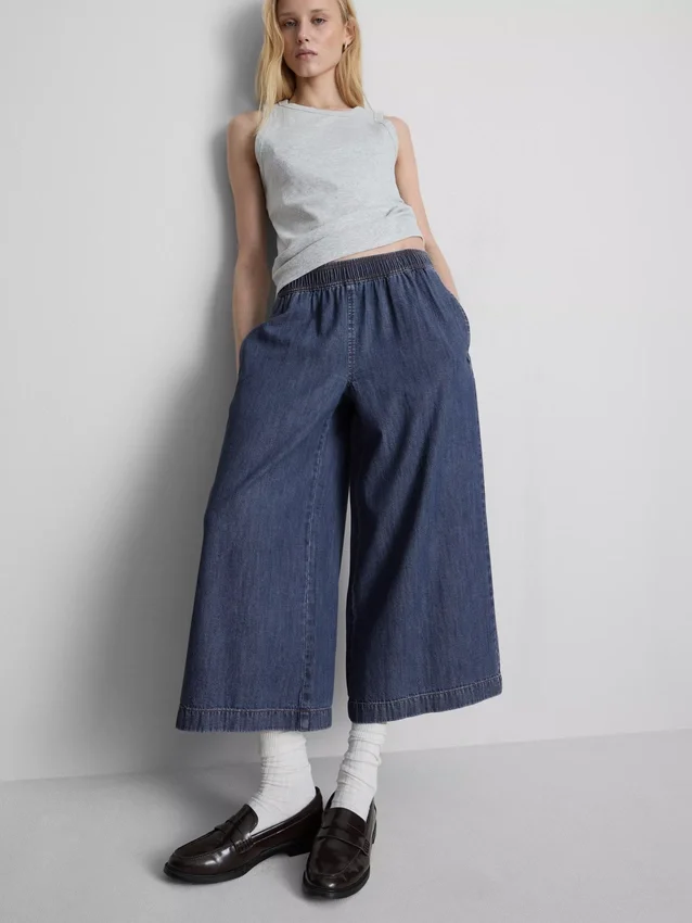 Wide-leg culotte jeans Wide-leg culotte jeans
