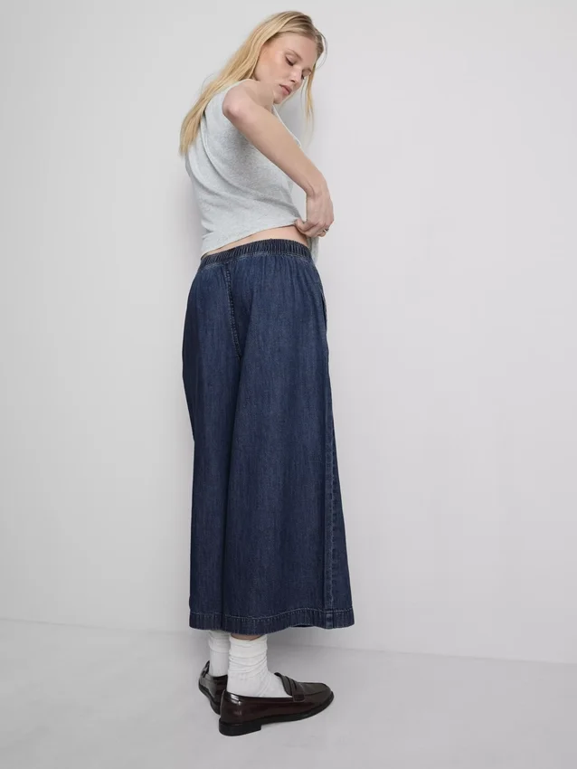 Wide-leg culotte jeans Wide-leg culotte jeans