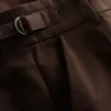 Wide leg pleated belt detail pants Wide leg pleated belt detail pants
