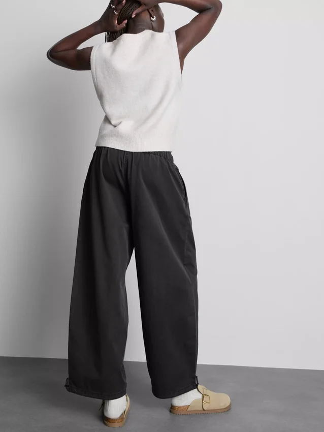 Wide leg seam detail utility pants Wide leg seam detail utility pants