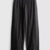 Wide leg seam detail utility pants Wide leg seam detail utility pants