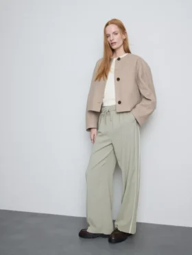 Wide-leg side-stripe pants Wide-leg side-stripe pants