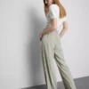 Wide-leg side-stripe pants