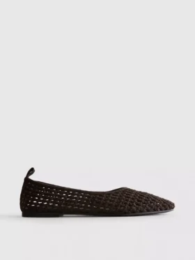 Woven ballet pumps