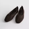 Woven ballet pumps