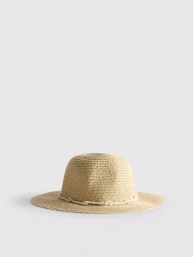 Woven beaded hat