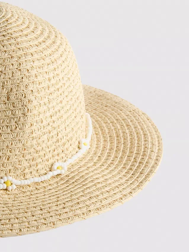Woven beaded hat Woven beaded hat