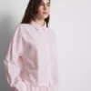 Woven cotton oxford pajama shirt Woven cotton oxford pajama shirt