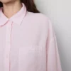 Woven cotton oxford pajama shirt Woven cotton oxford pajama shirt