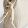 Woven-effect crossbody bag