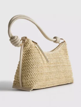 Woven shoulder bag