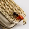 Woven zip-up purse
