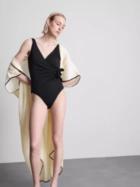 Wrap body-control swimsuit Wrap body-control swimsuit