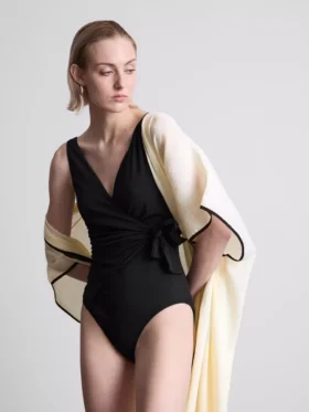 Wrap body-control swimsuit Wrap body-control swimsuit